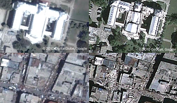 Snímky zemětřesení v Port-au-Prince