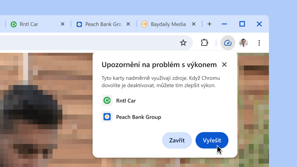 Vylepšete výkon prohlížeče jedním kliknutím